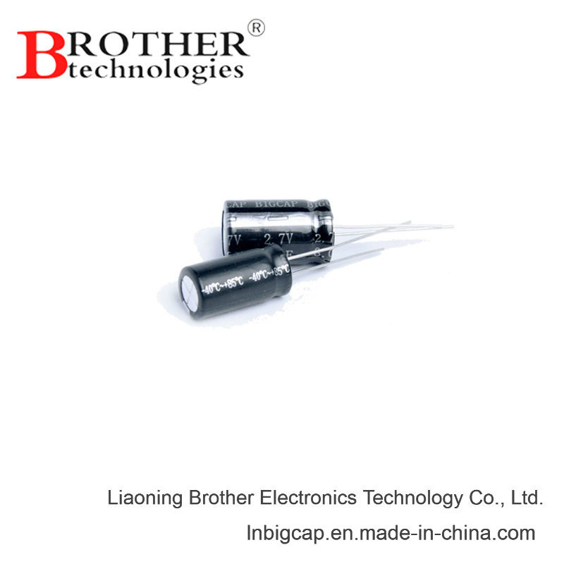 High Temperature Winding Type Supercapacitor 2.7V 8f Farad Capacitor
