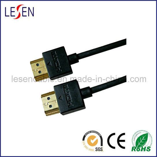 Ultra-Slim HDMI Cable with Ethernet, Am to Am Plugnew