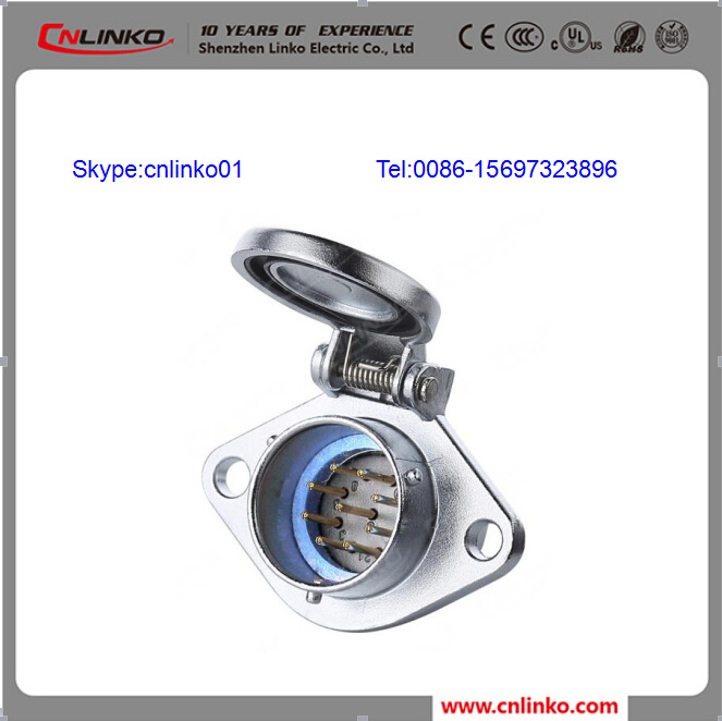 9 Pin Waterproof Signal Transmission IP67 Male Socket Connector