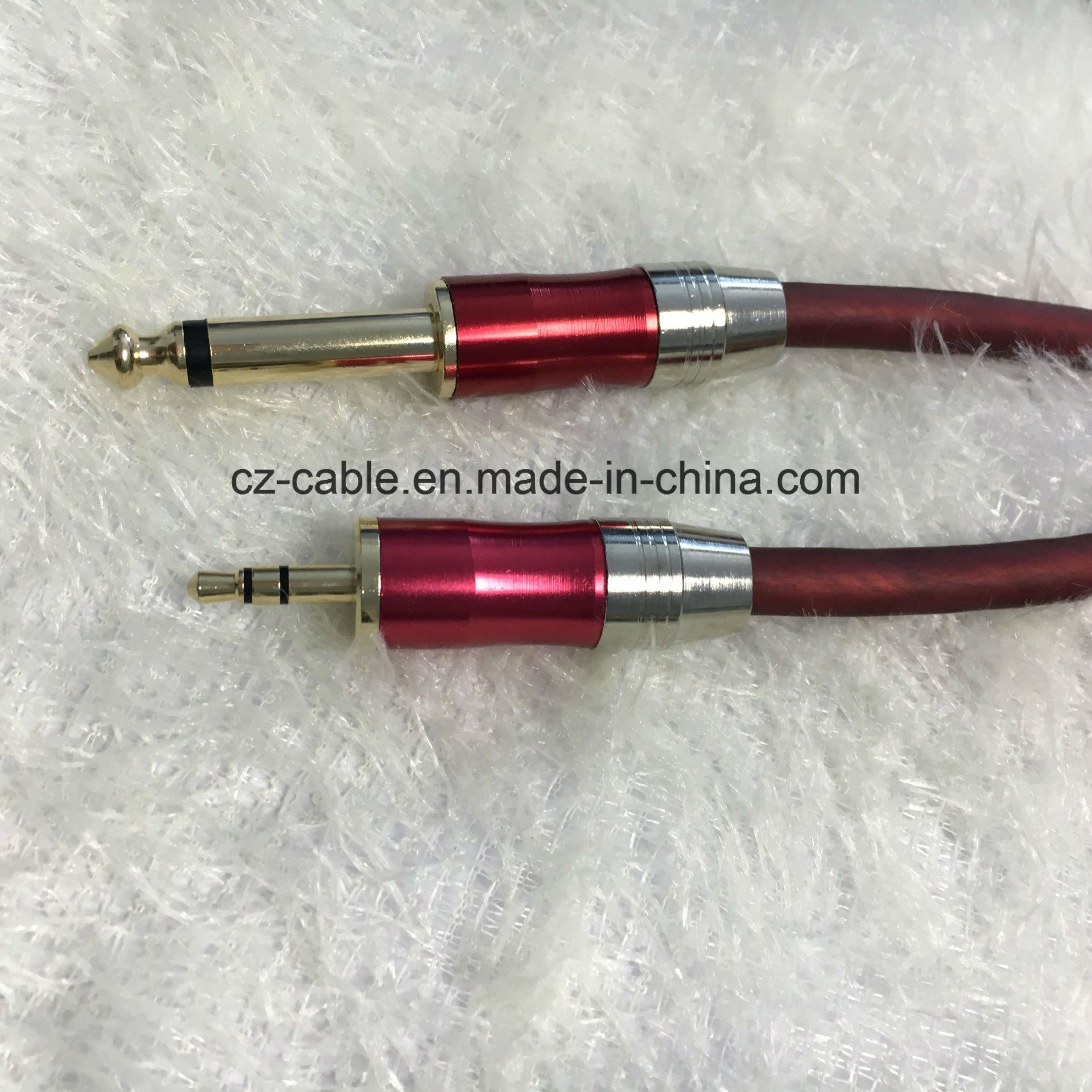 3.5mm Stereo Phone Plug to 6.35mm Microphone Cable