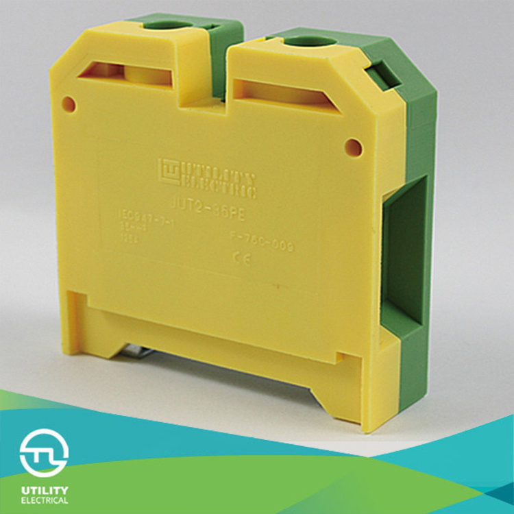 Earth Terminal Blocks Wire Connector Jut2-35PE Wire Clamp Screw