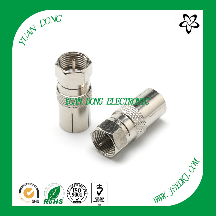 F Male to RF Female Connector Hotsale CATV Connector