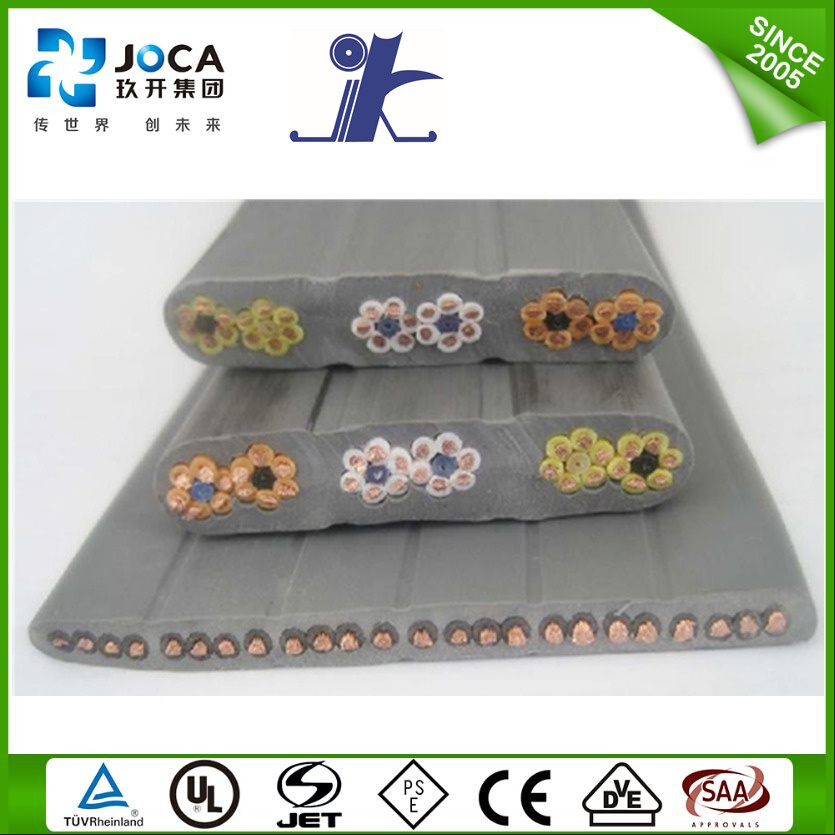 Flexible PVC Flat/Round Elevator Cable for Home Passenger Elevator Motorcycle Lift