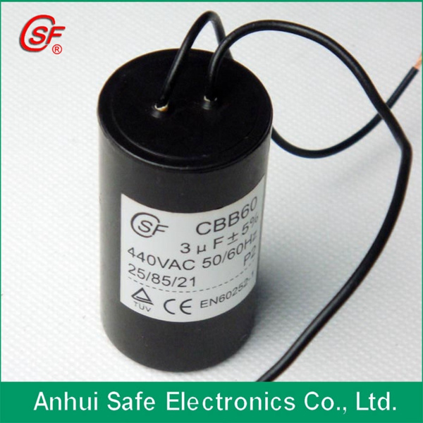 Cbb60 Motor Run Capacitor with Cable 250VAC 35UF