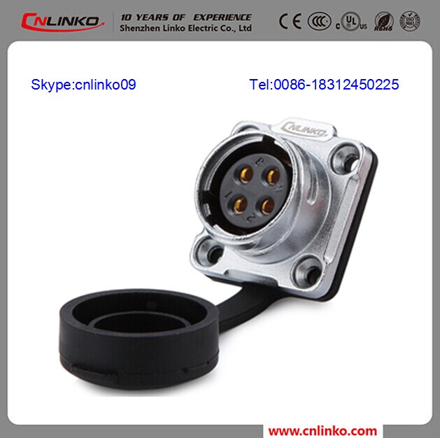 High Quality Sheild panel Mount 4pin Connector/ Female Connector