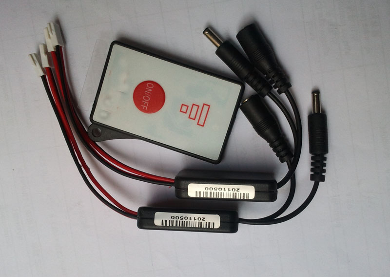 Ski Boot Remote Control Heating System Battery Pack, Charger, Remote Control