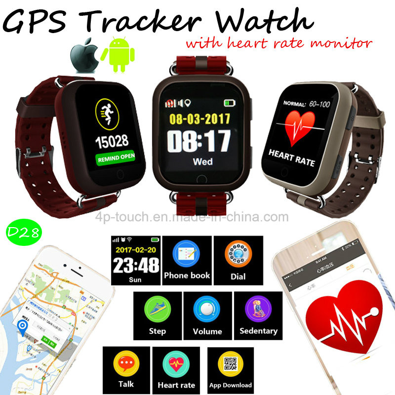 GPS Tracking Device with Heart Rate & Fall Down Alarm (D28)