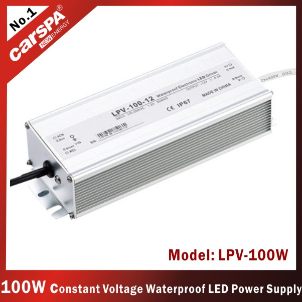 100W LED Constant Voltage Waterproof Switching Power Supply