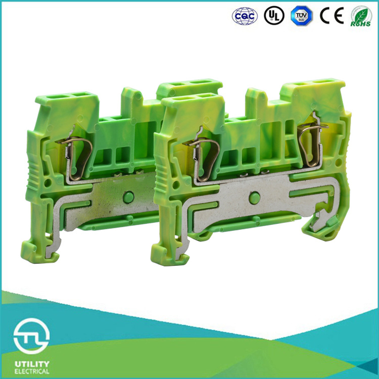 Utl Spring Connect Type Grounding Terminal Blocks -Front Connect
