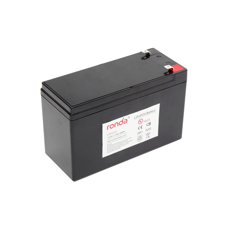12V 7.5ah Solar Power Battery BMS System LiFePO4 Battery