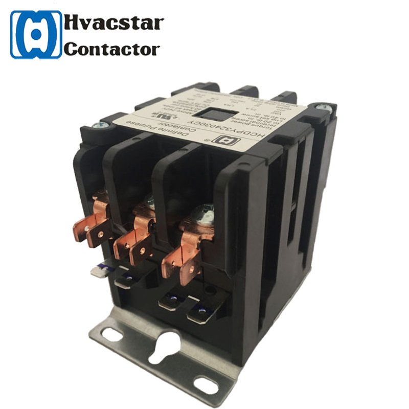 3 Pole 20 AMPS 24V Definite Purpose AC Contactor