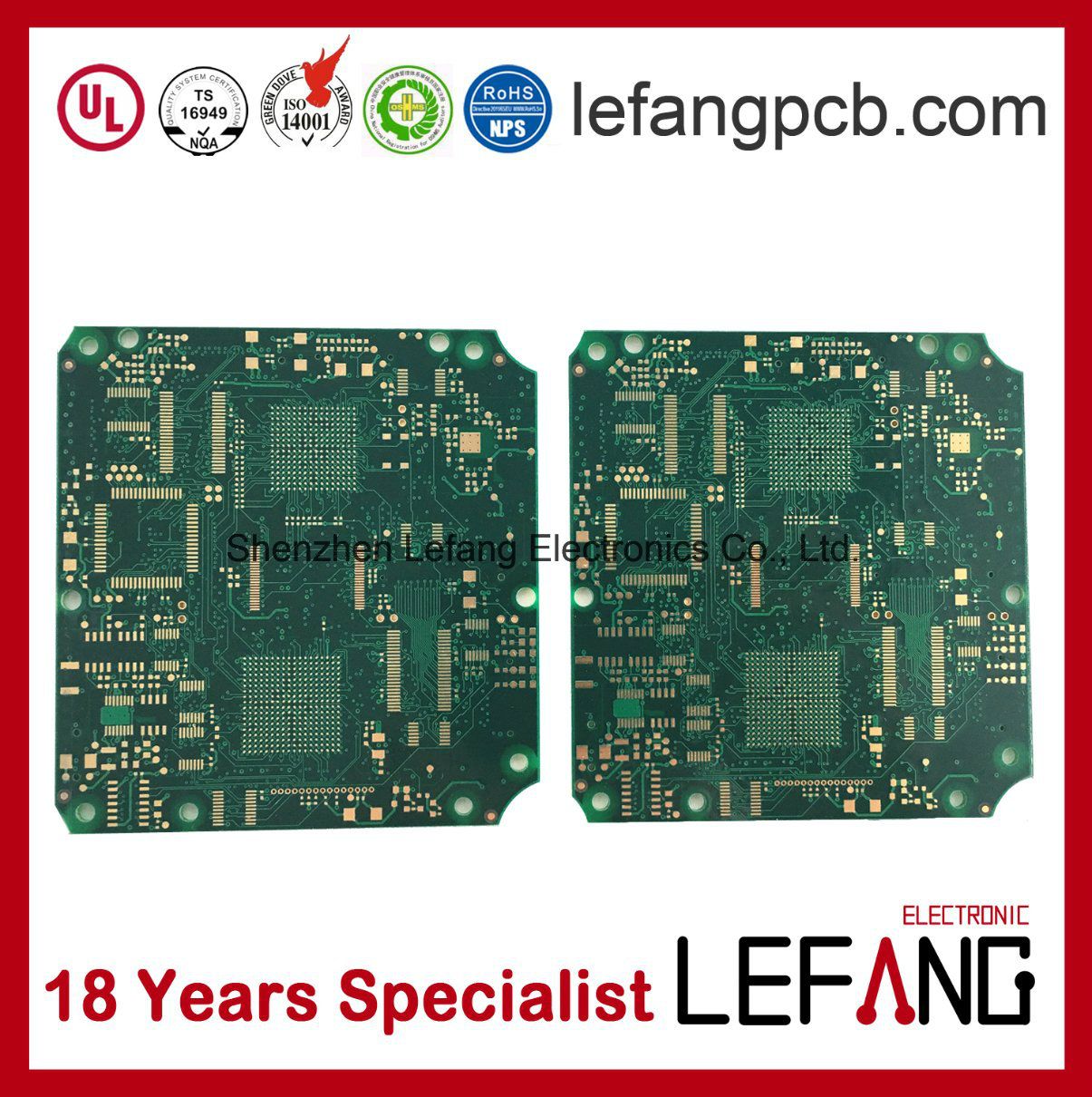 10 Layers Enig Industrial Control Main Board Circuit Board PCB