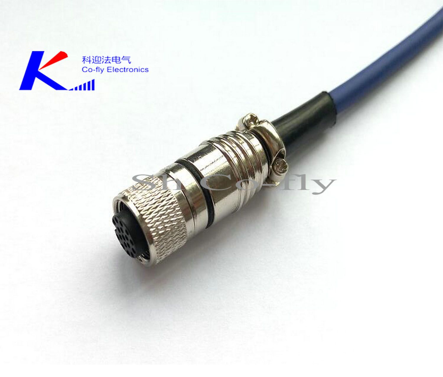 Shielding Metal Cable M12 Straight Circular Connector