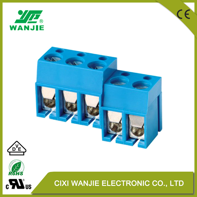 PCB Screw Terminal Block Screw Connector for Electrical Motor Wj300r, Pitch 5.0mm