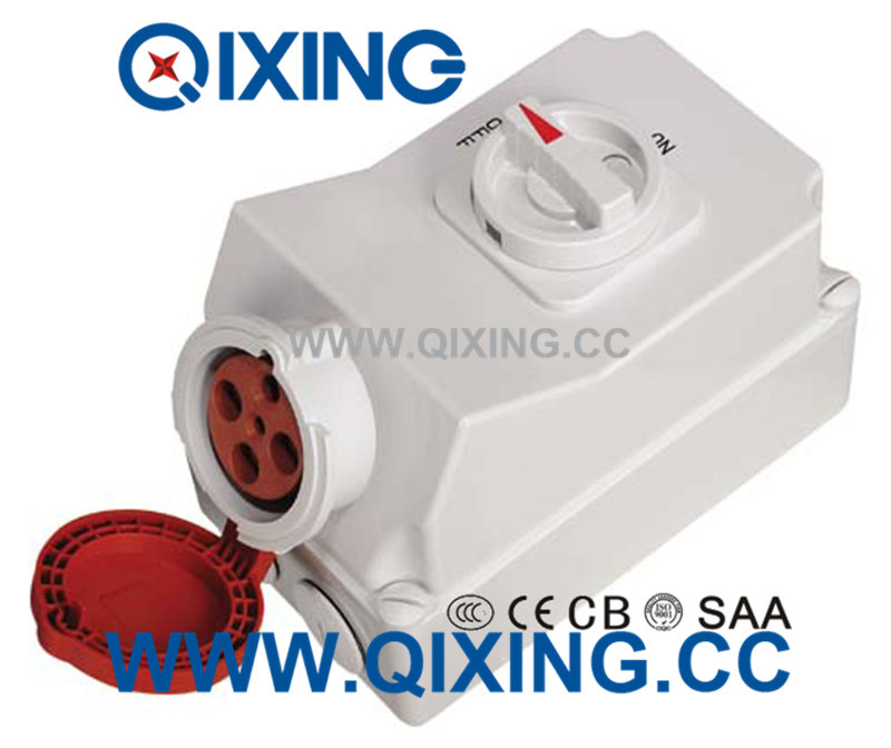 IP44 63A 4p Waterproof Switch and Socket