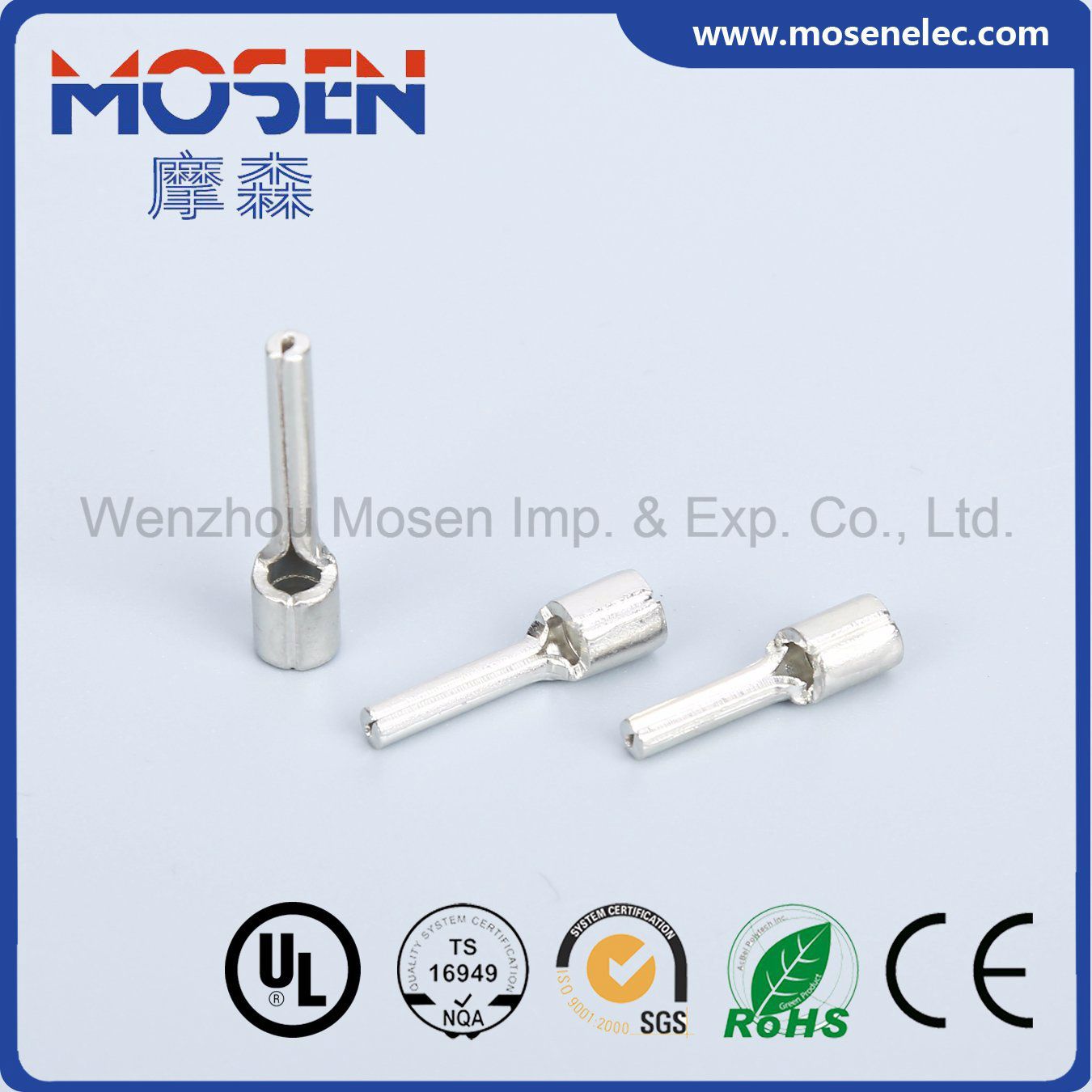 Ptn Type Electrical Bare Copper Naked Non Insulated Pin Terminal