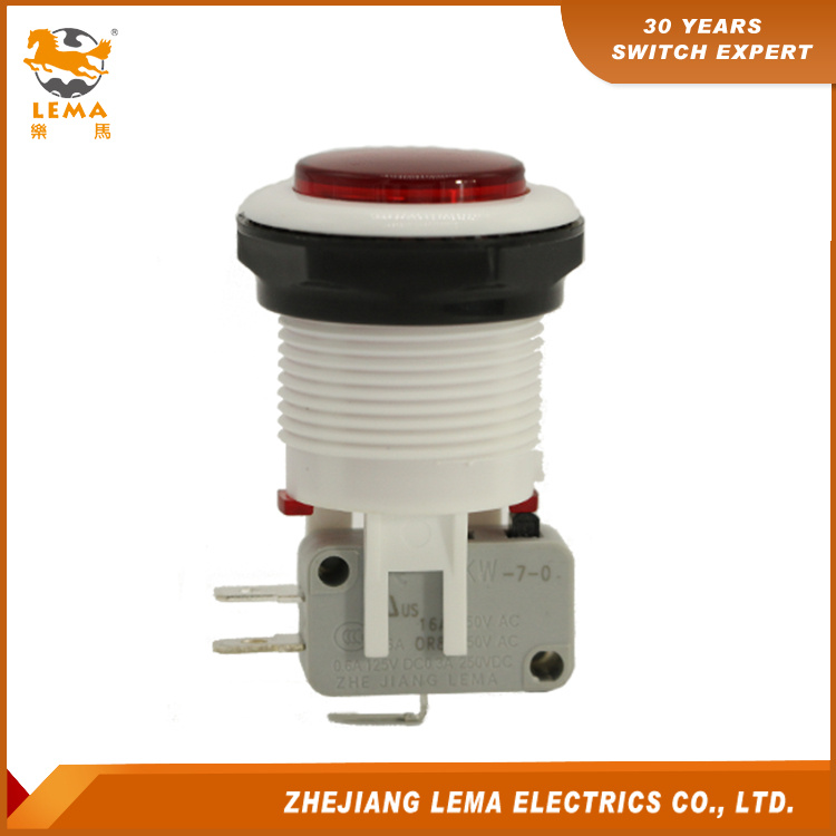 Lema Red 34mm Push Button Switch Pbs-001