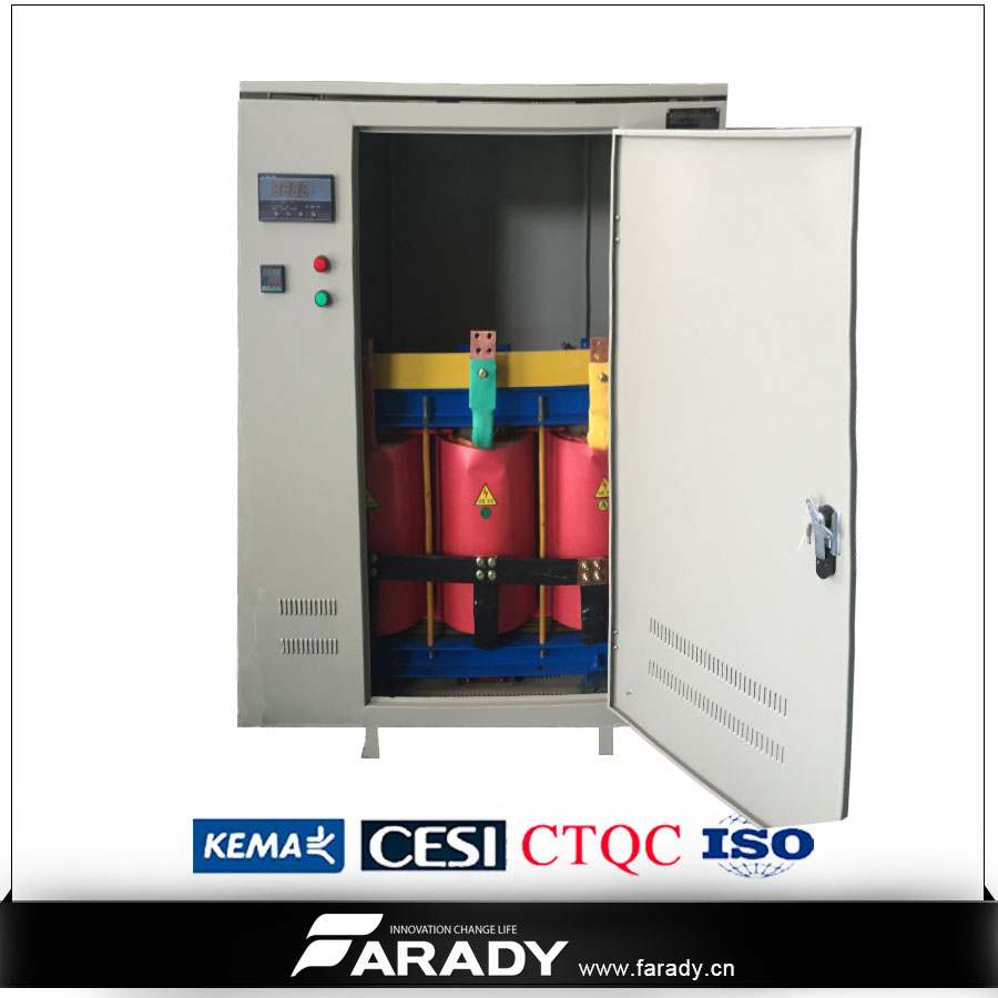 Three Phase Dry Type 100kVA 480V 220V Electrical Power Transformer