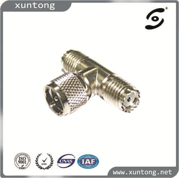 UHF Male to Double Female Adapter UHF Connector