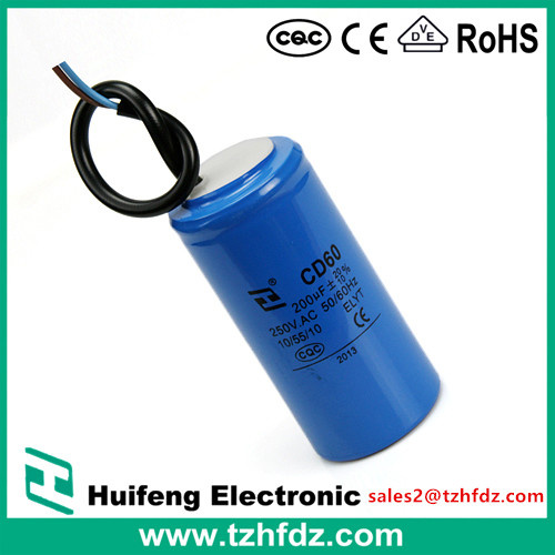 Motor Starting Capacitor CD60 with CE RoHS