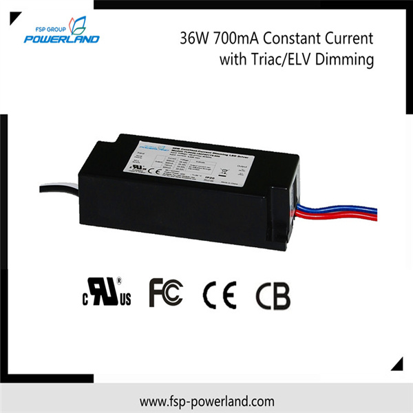 Ce Approval 36W 700mA Constant Current Triac/Elv Dimmable LED Driver