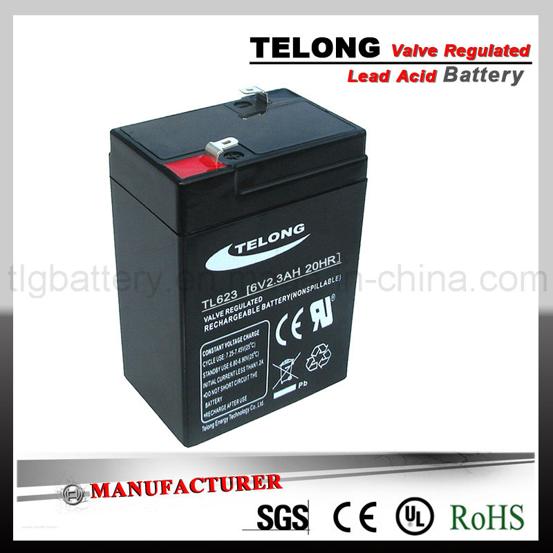 6V Storage Battery-6V2.3ah-UPS Lead Acid Battery