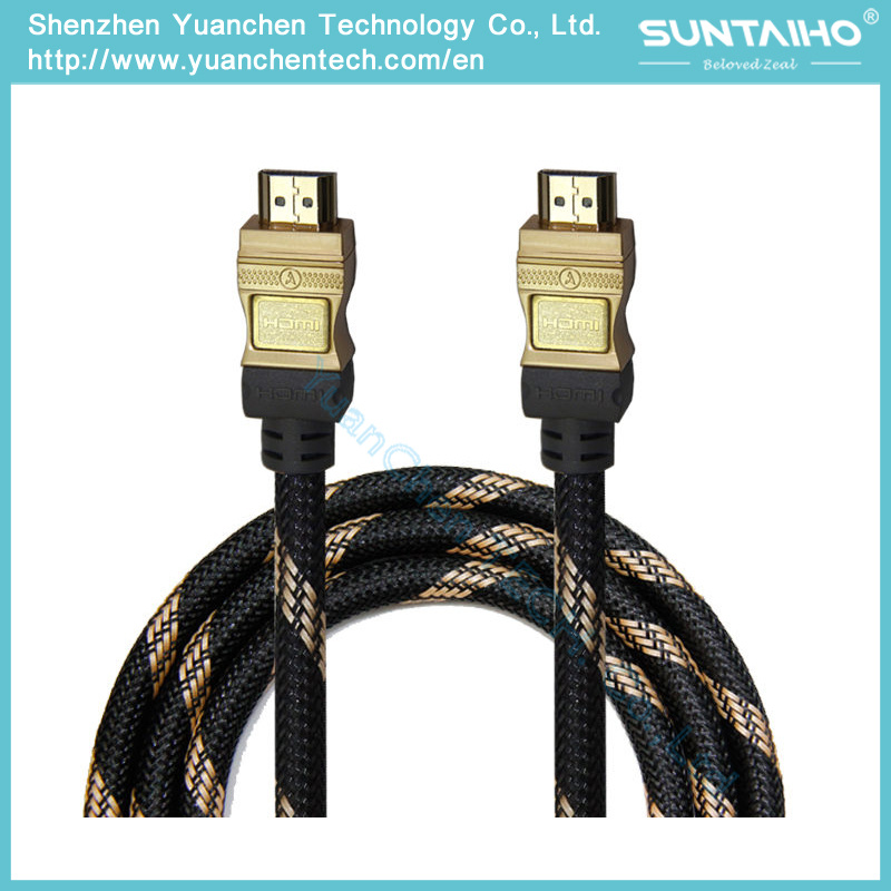 High Speed Nylon Line HDMI Cable with Ethernet for TV/Computer/HDTV