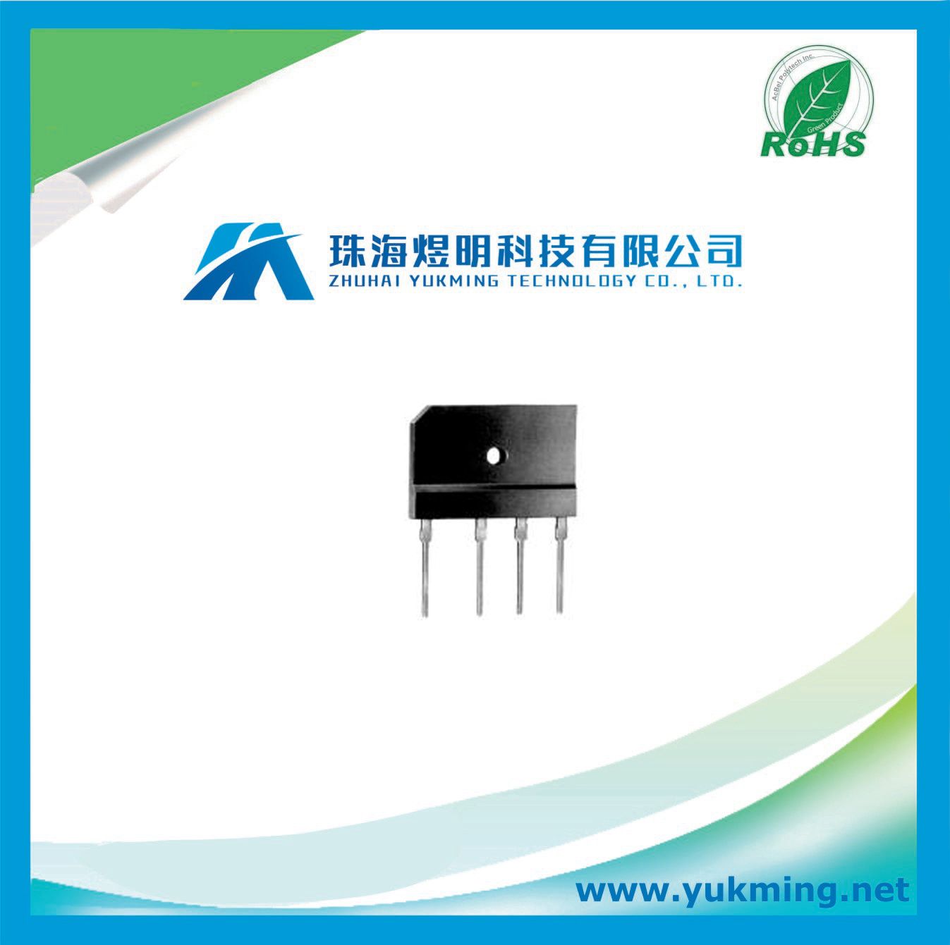 Electronic Component Diode of Single-Phase Silicon Bridge Rectifier