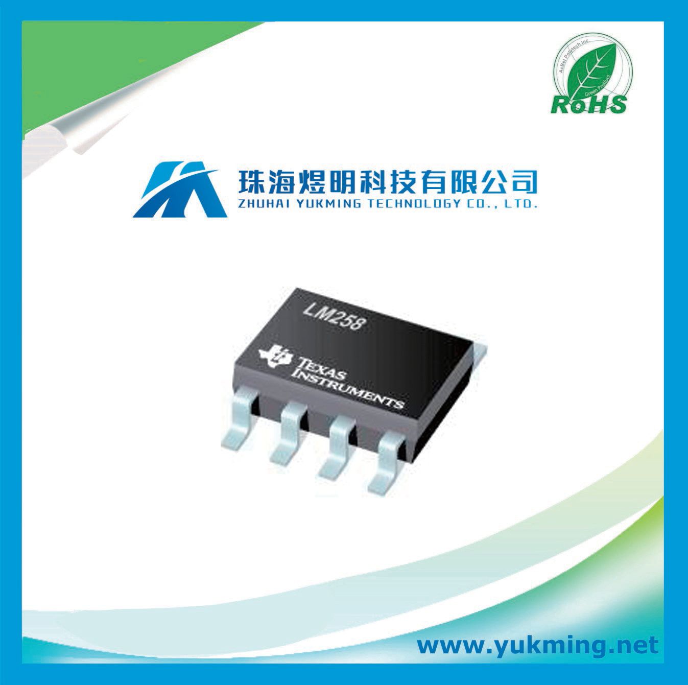 Integrated Circuit Lm258 of Operational Amplifier IC
