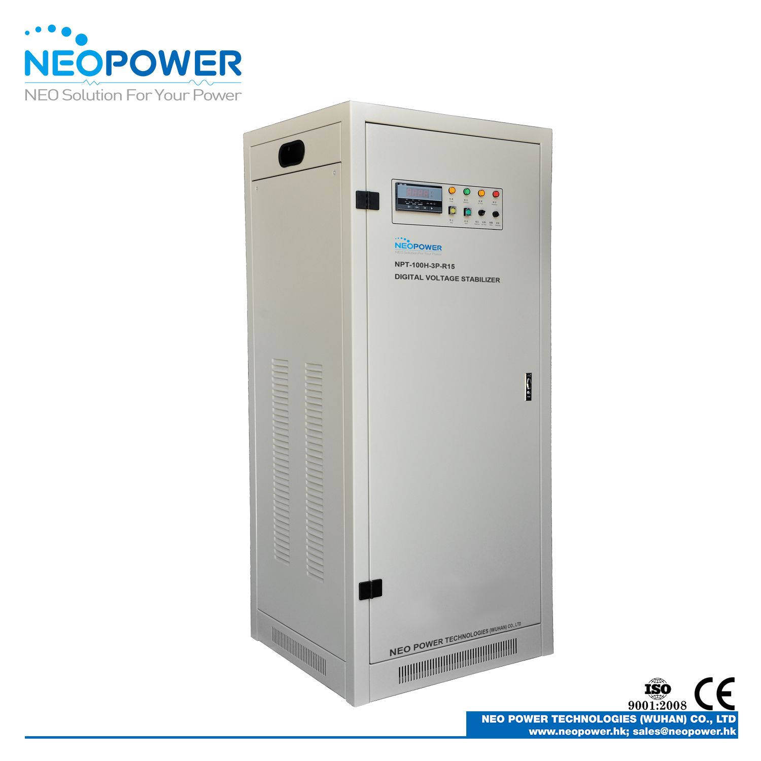 Robust Industrial AC Voltage Stabilizer 100kVA 3pH
