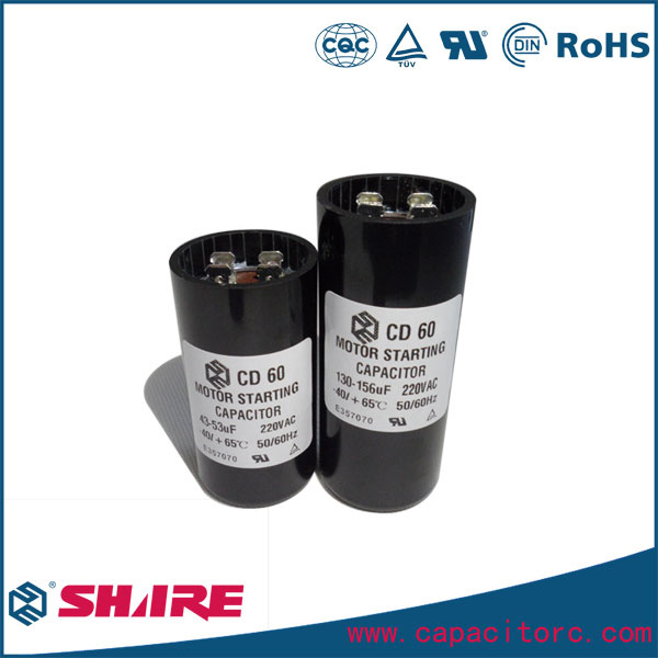 220VAC 86-108mfd CD60 Type Start Electrolytic Capacitor