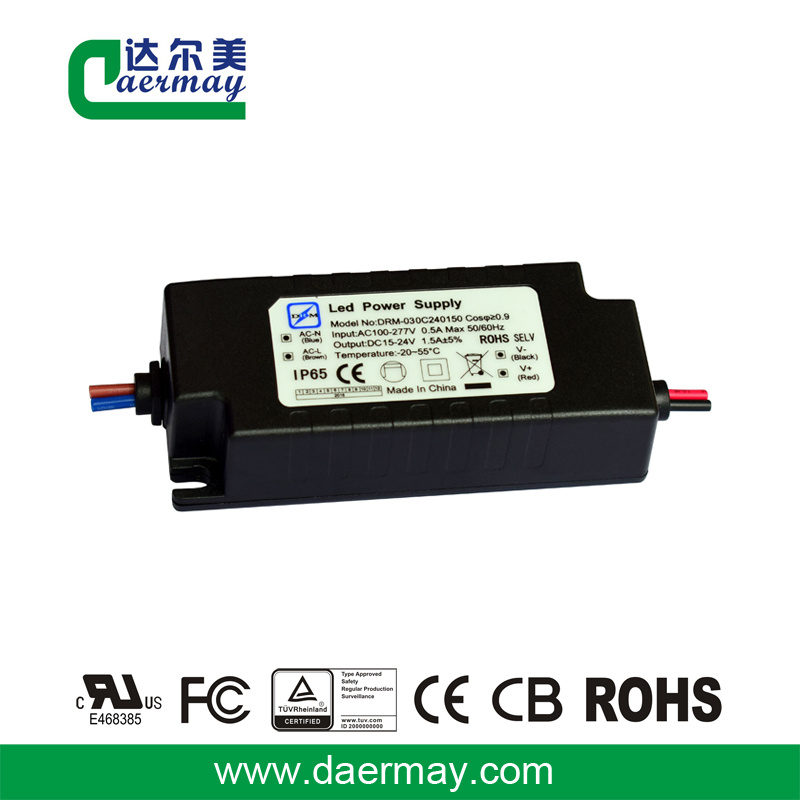 Outdoor Flood Light LED Power Supply 30W 24V