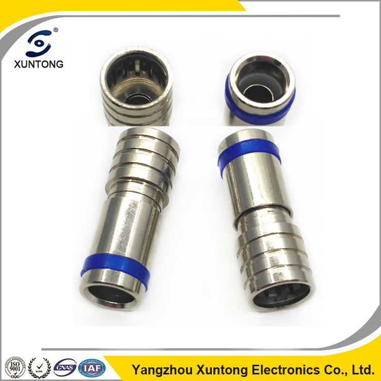 RG6 Quick Connector Easy-Fit Waterproof Compression F Connector
