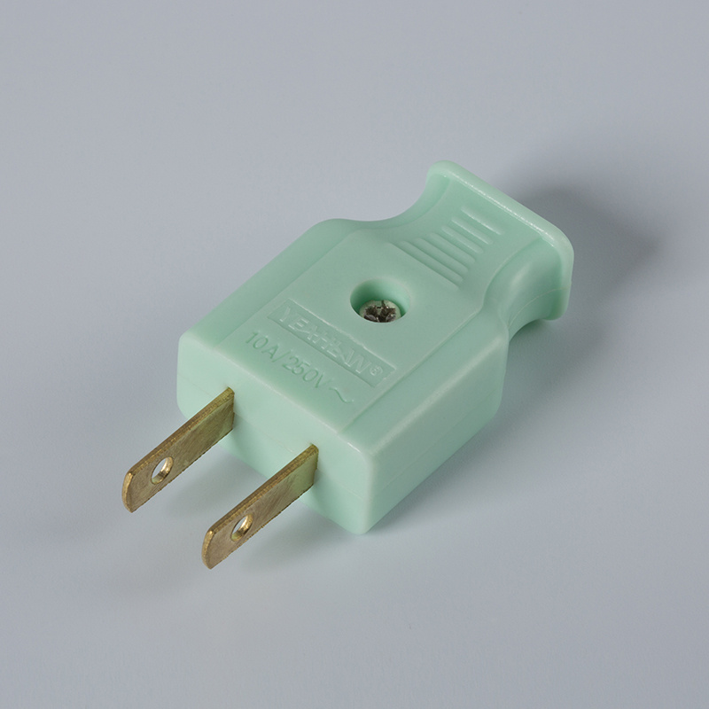 2 Pin Flat Male Power Plug