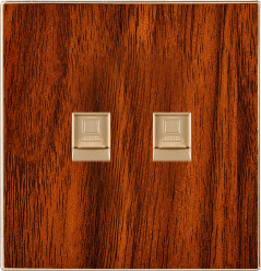 British Standard Double Internet/Double Telephone/Telephone+Internet Socket Flat (N5)