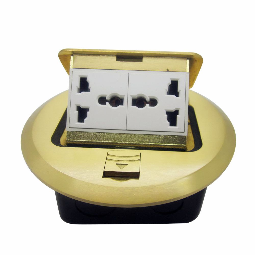 Round Copper Alloy Floor Socket (Universal)