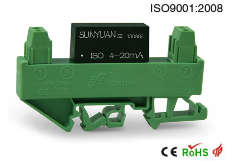 DIN Rail Loop Powered 4-20mA Isolator