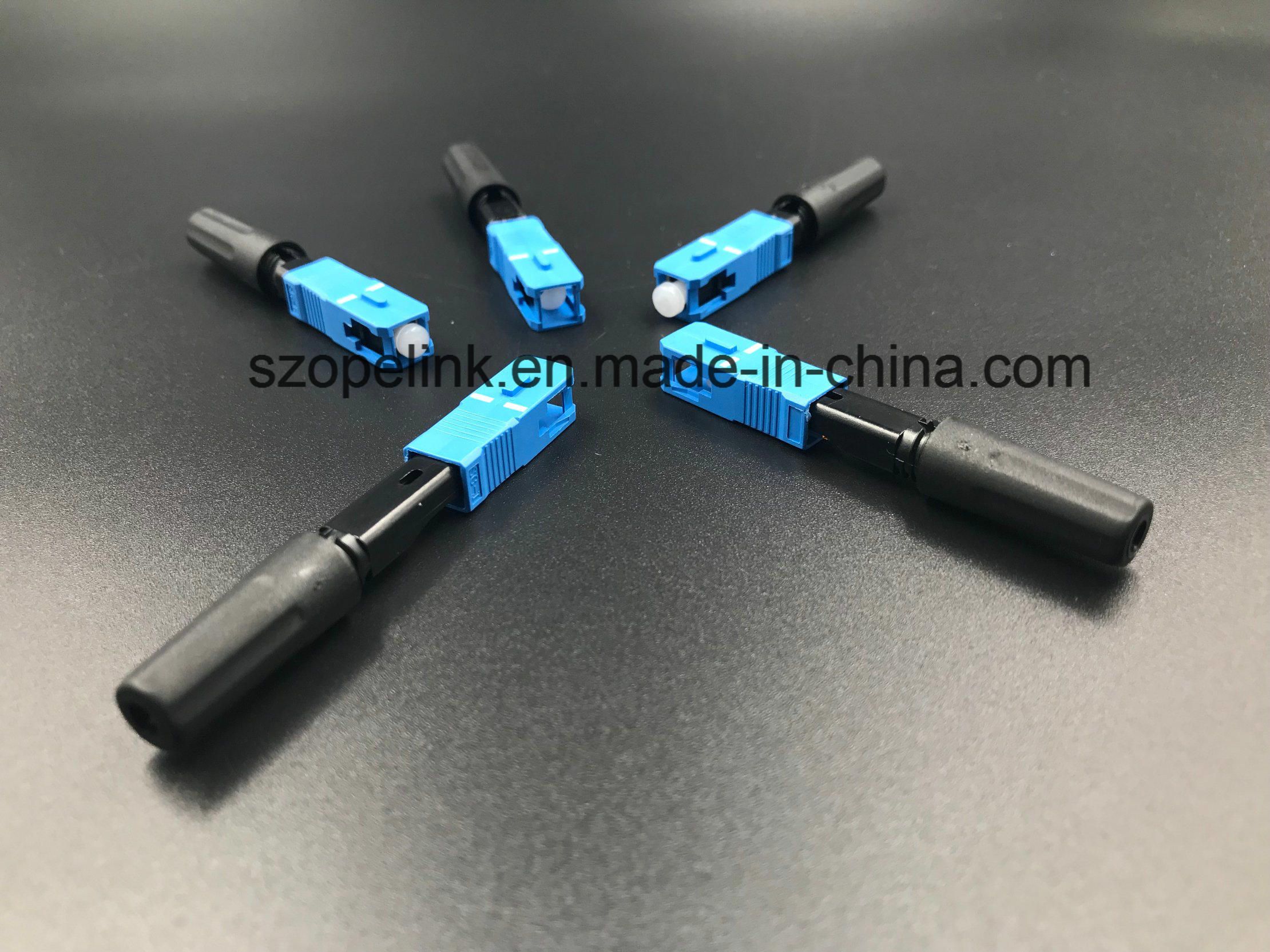 Optical Fiber Fast Connector SC/PC for Patch Cord Applied in Network and Wireless