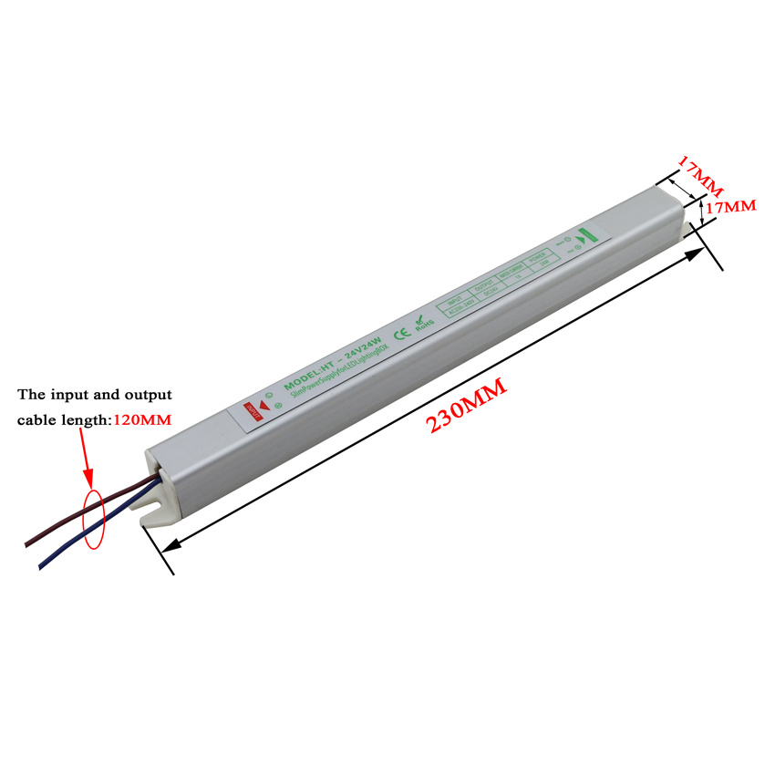 24V 24W Ultra Thin LED Power Supply for Light Box