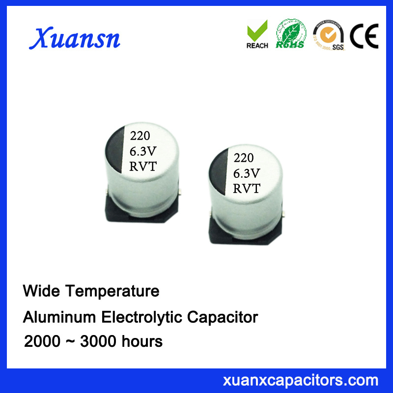 220UF 6.3V 2000hours 105º C Standard SMD Capacitor