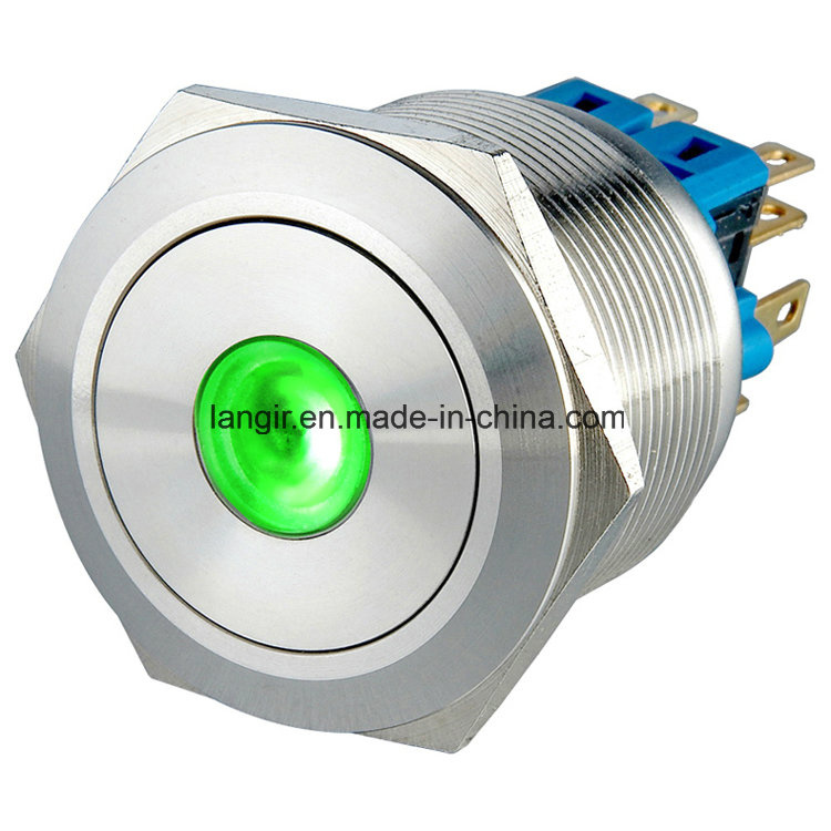25mm Self-Locking 2no2nc DOT Illuminated Anti-Vandal Push Button Switch