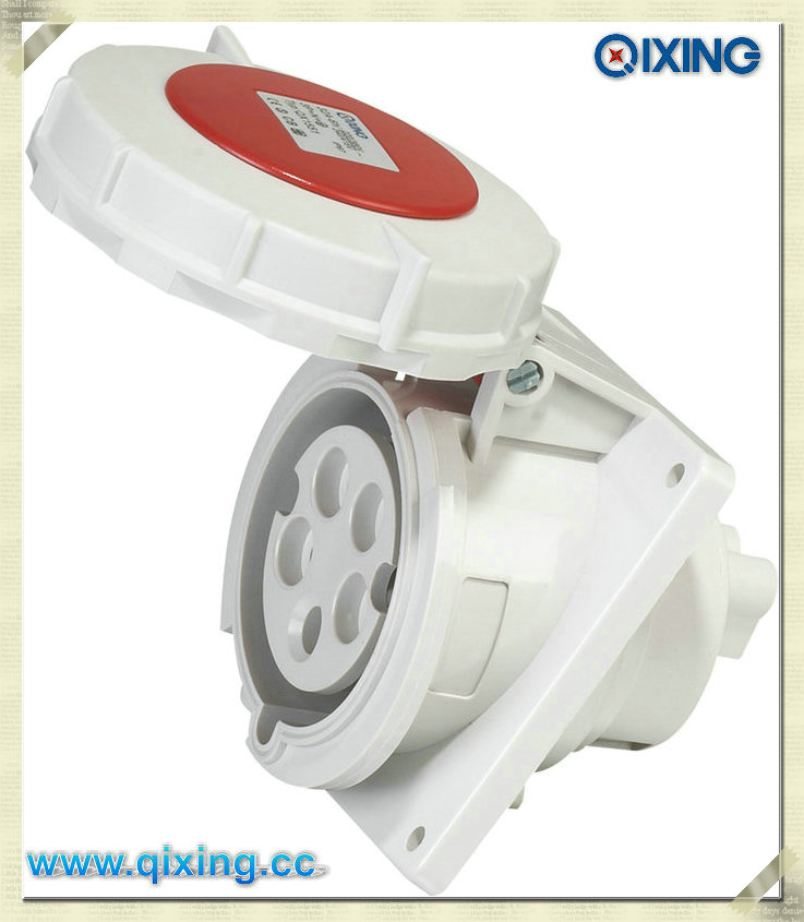 Ceeform 16A 5p Red Panel Mounted Socket