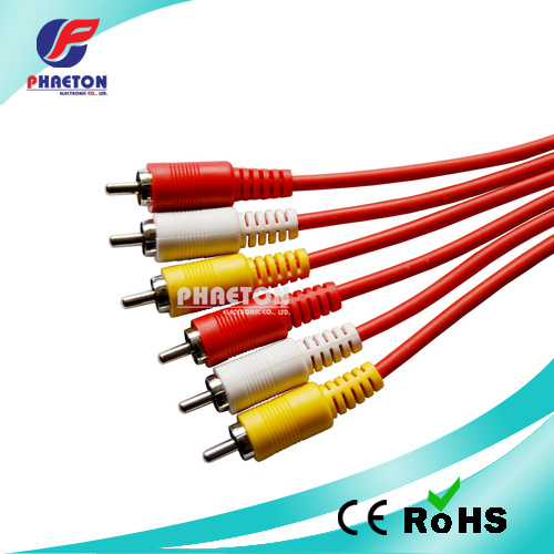 3 RCA to 3 RCA AV Audio Video RCA Cable