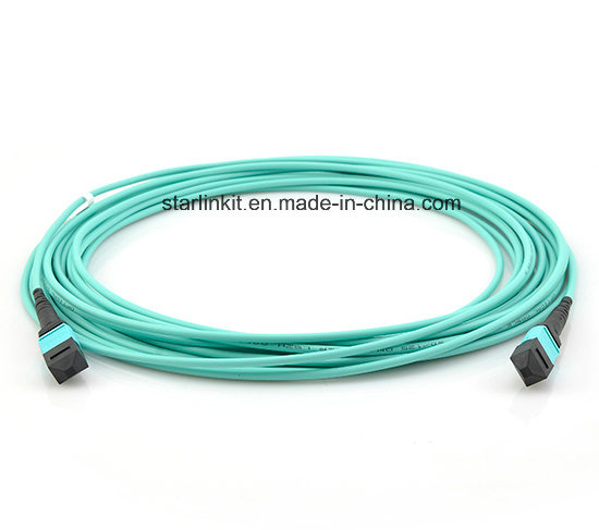 5m 10g Om4 50/125 Multimode MPO/MTP Optical Fiber Trunk Cable