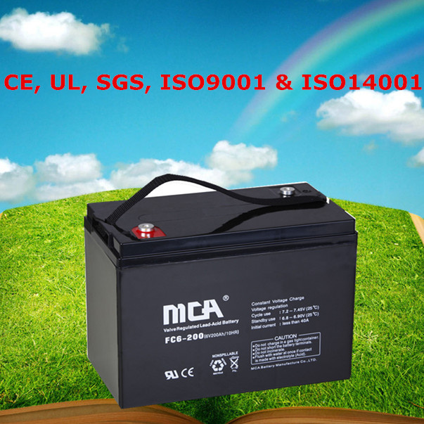 24V Deep Cycle Battery AGM Deep Cycle Battery 200ah