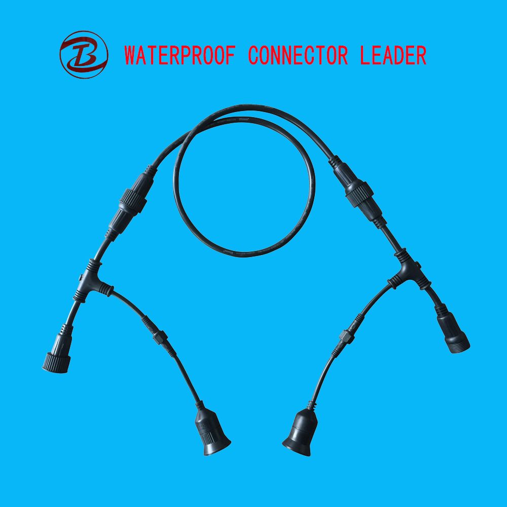 High Voltage Waterproof Lamp Socket with Cables Wire
