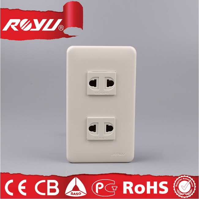 OEM Socket Supplier Double Extension Electric Wall Socket
