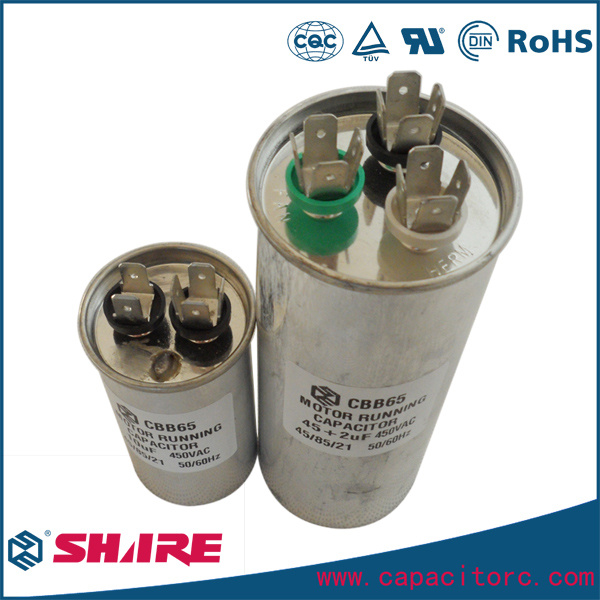 35UF 50UF AC Dual Capacitor for Motor Run Cbb65 Capacitor
