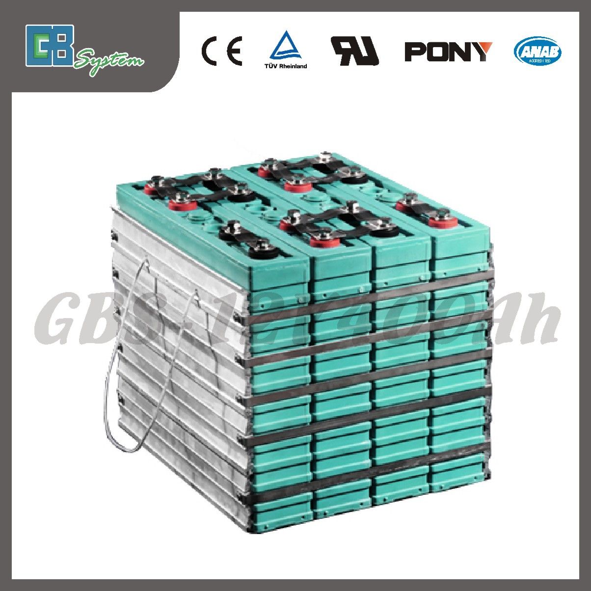 400ah Lithium Ion Car Battery for Solar System, Ess, EV, Electric Bus, Backup Power