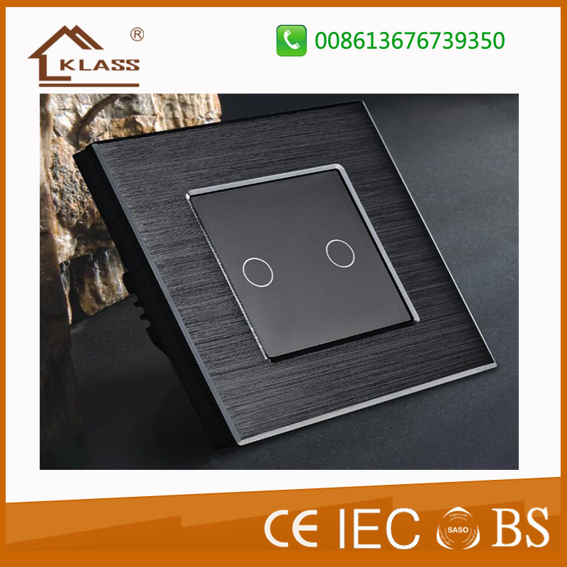 New European Electric Wall Light 2 Gang Touch Switch